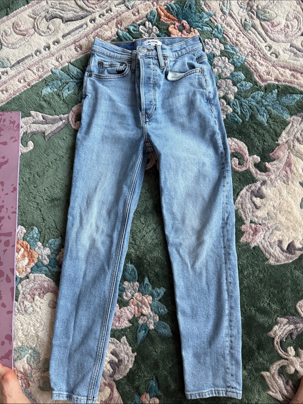 Re/Done Light Blue 90s High-Rise ankle Women's Jeans